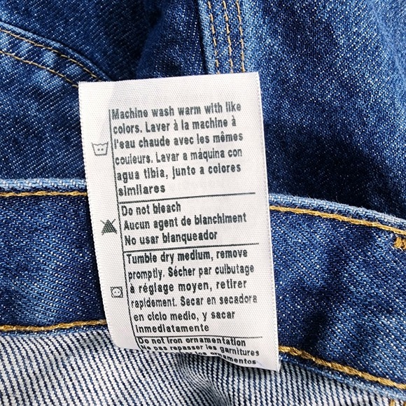 Carhartt B73 DST MENS 44X30 Double Knee Loose Fit Carpenter Blue Denim Jeans - Picture 12 of 13